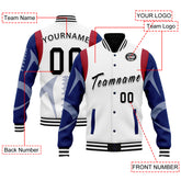 Custom White New York Jacket Bomber Full-Snap Varsity Letterman Personalized Jacket FZ005-D025004-20